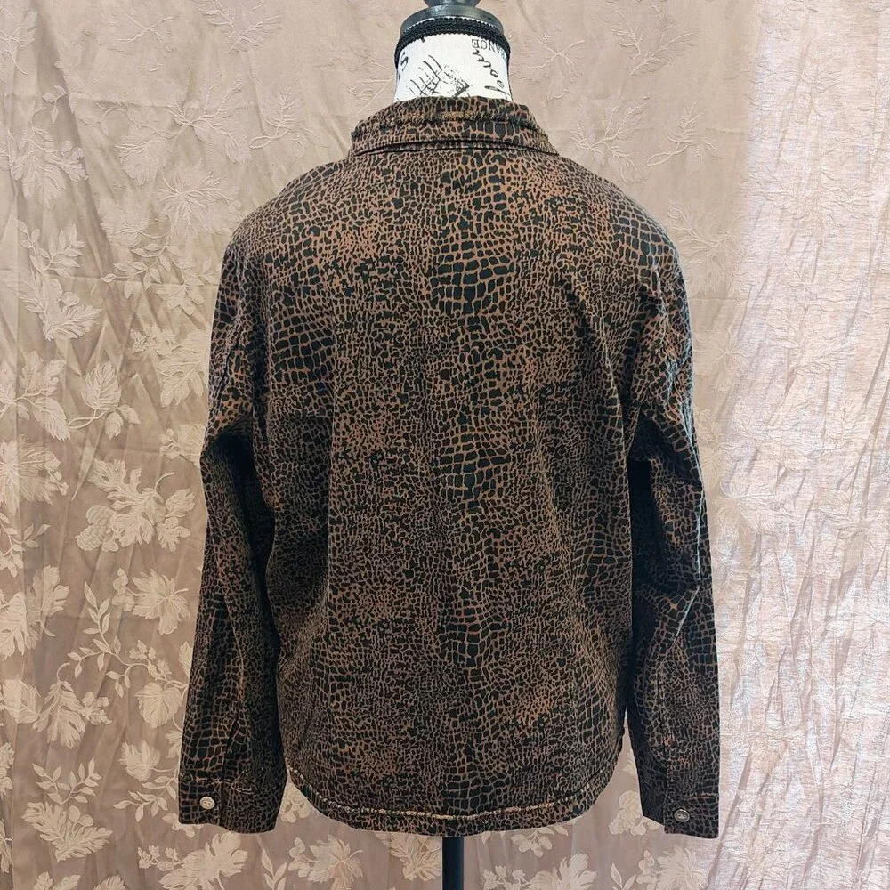 Christopher & Banks Stretch Animal Print Jacket, Size L, Gently Used - Picture 3 of 5